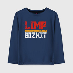 Лонгслив хлопковый детский LIMP BIZKIT, цвет: тёмно-синий