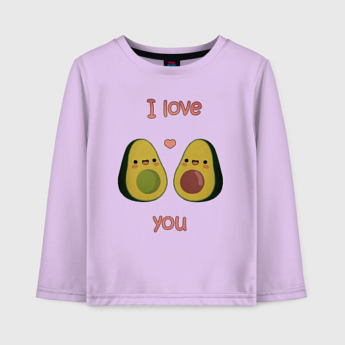 Детский лонгслив AVOCADO LOVE / Лаванда – фото 1