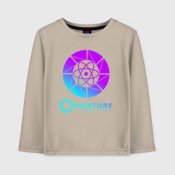 Лонгслив хлопковый детский PORTAL, цвет: миндальный