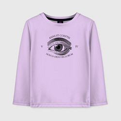 Лонгслив хлопковый детский Novus Ordo Seclorum, цвет: лаванда