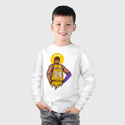 Лонгслив хлопковый детский Kobe Bryant 24, цвет: белый — фото 2