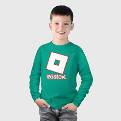 Лонгслив хлопковый детский ROBLOX, цвет: зеленый — фото 2