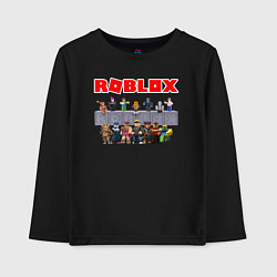 Лонгслив хлопковый детский ROBLOX, цвет: черный