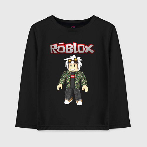 Детский лонгслив Roblox / Черный – фото 1