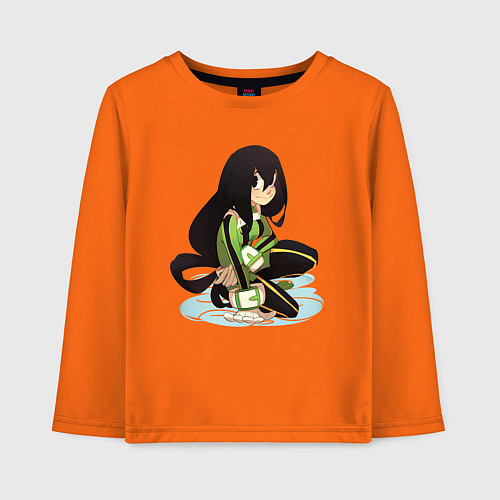 Детский лонгслив Асуи тсую Фраппе / Оранжевый – фото 1