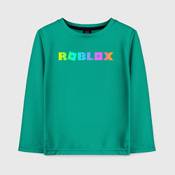 Лонгслив хлопковый детский ROBLOX, цвет: зеленый