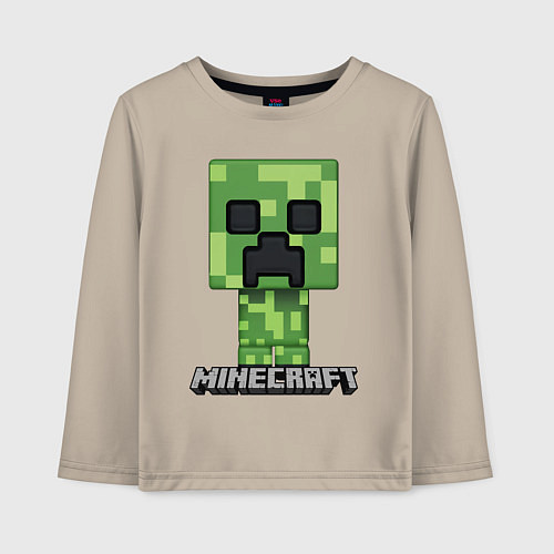 Детский лонгслив MINECRAFT / Миндальный – фото 1