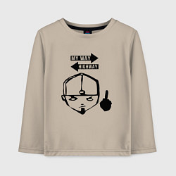 Лонгслив хлопковый детский LIMP BIZKIT, цвет: миндальный
