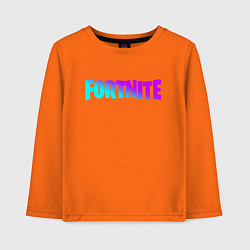 Лонгслив хлопковый детский FORTNITE 2, цвет: оранжевый