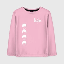 Лонгслив хлопковый детский Beatles, цвет: светло-розовый