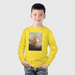 Лонгслив хлопковый детский HALF-LIFE, цвет: желтый — фото 2