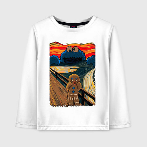 Детский лонгслив КОРЖИК КРИК / Белый – фото 1