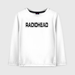 Лонгслив хлопковый детский Radiohead, цвет: белый