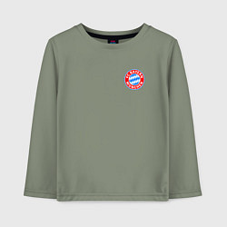 Лонгслив хлопковый детский BAYERN MUNCHEN, цвет: авокадо