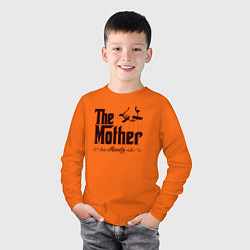 Лонгслив хлопковый детский The Mother, цвет: оранжевый — фото 2