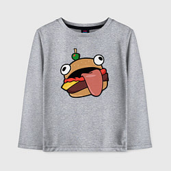 Лонгслив хлопковый детский Fortnite Burger, цвет: меланж