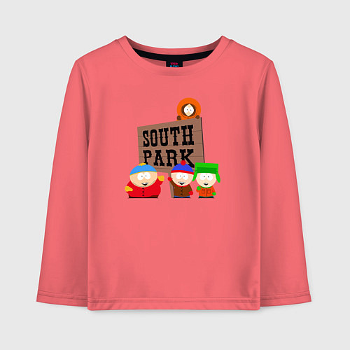 Детский лонгслив South Park / Коралловый – фото 1