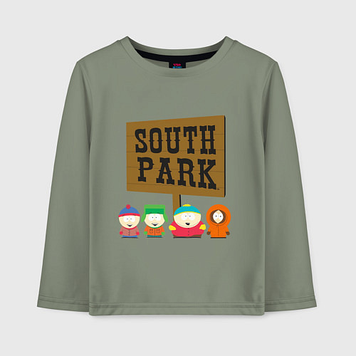 Детский лонгслив South Park / Авокадо – фото 1