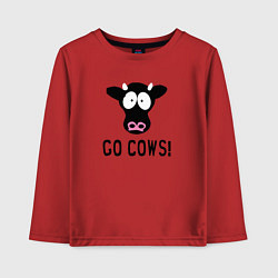 Лонгслив хлопковый детский South Park Go Cows!, цвет: красный