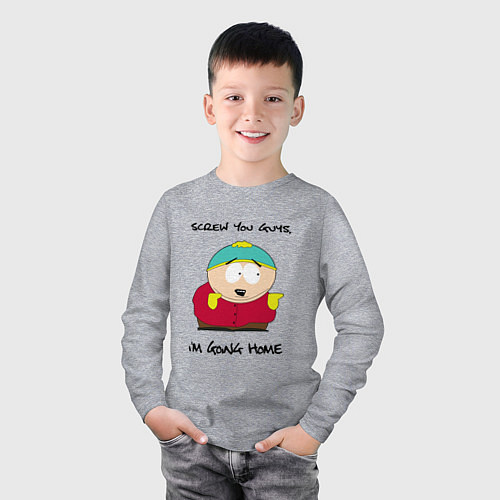 Детский лонгслив ЮЖНЫЙ ПАРК / Меланж – фото 3