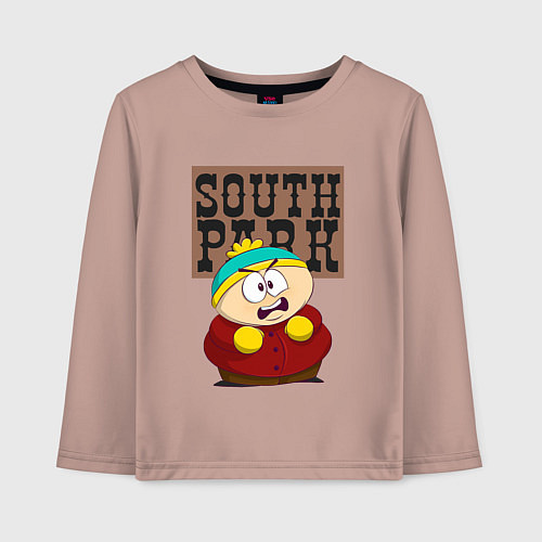Детский лонгслив ЮЖНЫЙ ПАРК / Пыльно-розовый – фото 1
