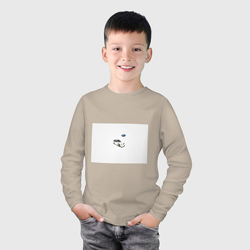 Детский лонгслив SUBARU / Миндальный – фото 3