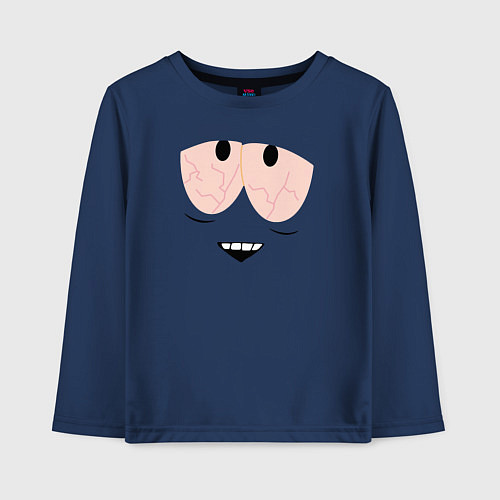 Детский лонгслив Полотенчик / Тёмно-синий – фото 1