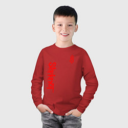 Лонгслив хлопковый детский SLIPKNOT, цвет: красный — фото 2