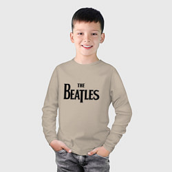 Лонгслив хлопковый детский The Beatles, цвет: миндальный — фото 2