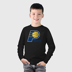 Лонгслив хлопковый детский Indiana Pacers 2, цвет: черный — фото 2