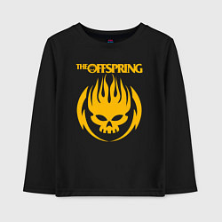 Лонгслив хлопковый детский THE OFFSPRING, цвет: черный