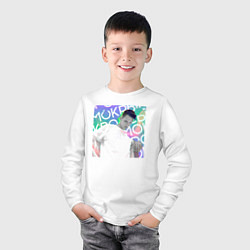 Лонгслив хлопковый детский Тима Белорусских, цвет: белый — фото 2