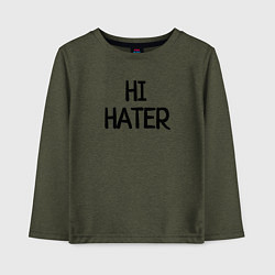 Детский лонгслив HI HATER BYE HATER