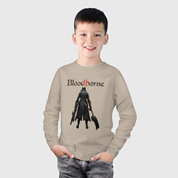 Лонгслив хлопковый детский Bloodborne, цвет: миндальный — фото 2