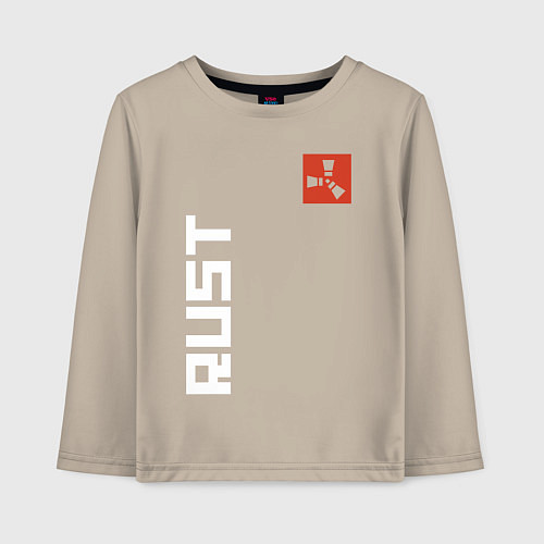 Детский лонгслив RUST / Миндальный – фото 1