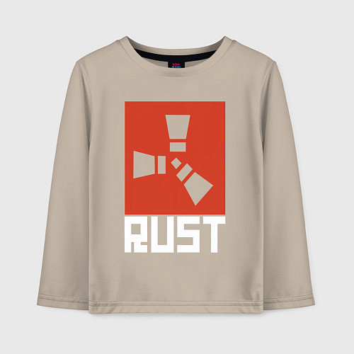 Детский лонгслив RUST / Миндальный – фото 1