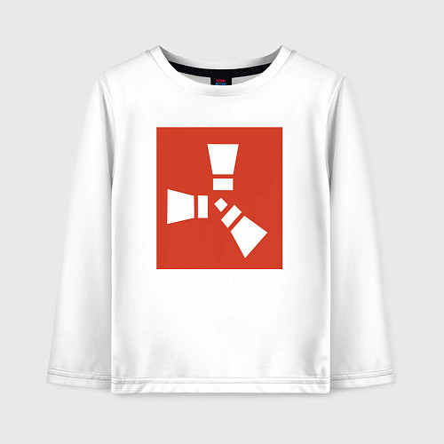 Детский лонгслив RUST / Белый – фото 1