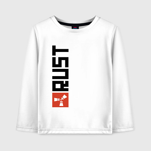 Детский лонгслив RUST / Белый – фото 1