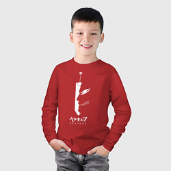 Лонгслив хлопковый детский BERSERK, цвет: красный — фото 2