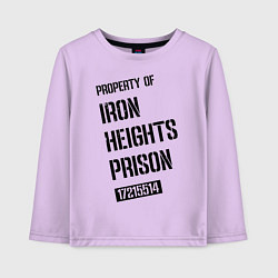 Детский лонгслив Iron Heights Prison