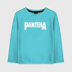 Лонгслив хлопковый детский PANTERA, цвет: бирюзовый