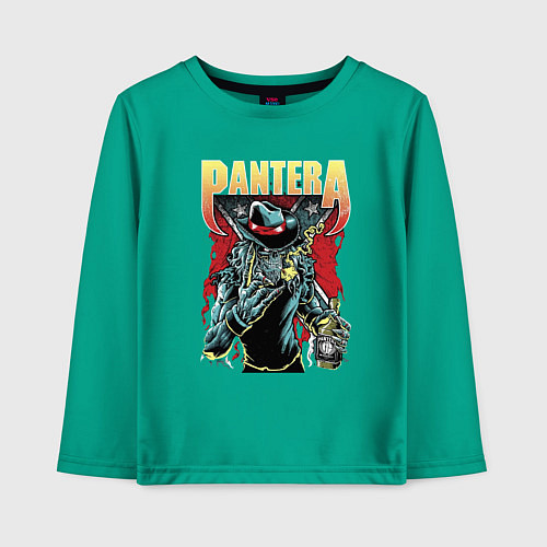 Детский лонгслив Pantera / Зеленый – фото 1