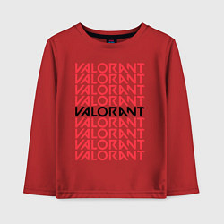 Детский лонгслив VALORANT