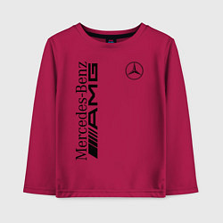 Лонгслив хлопковый детский MERCEDES-BENZ AMG, цвет: маджента