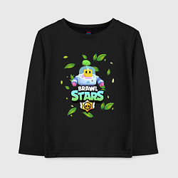 Лонгслив хлопковый детский Sprout Brawl Stars, цвет: черный