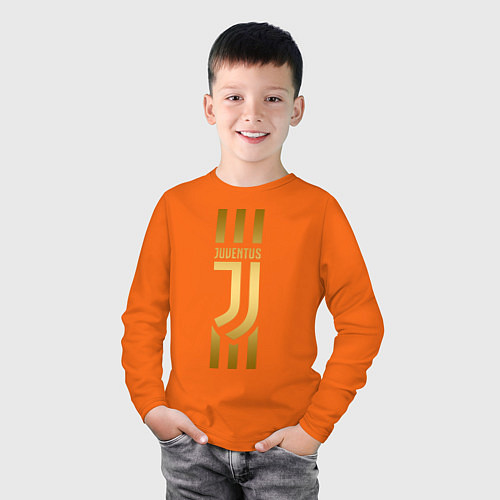 Детский лонгслив JUVENTUS / Оранжевый – фото 3