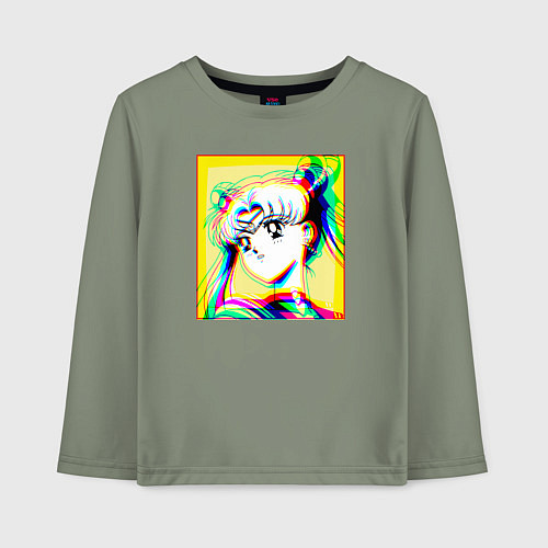 Детский лонгслив Сейлор Мун Усаги Цукино Sailor / Авокадо – фото 1