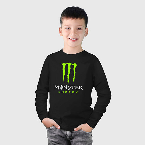 Детский лонгслив MONSTER ENERGY / Черный – фото 3