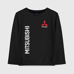 Лонгслив хлопковый детский MITSUBISHI, цвет: черный