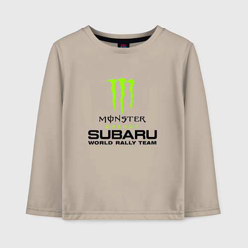 Детский лонгслив MONSTER ENERGY Z / Миндальный – фото 1